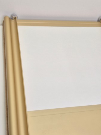 Hvit plate med bronse tykk profil 420-490cm 4 dører (pris pr dør)