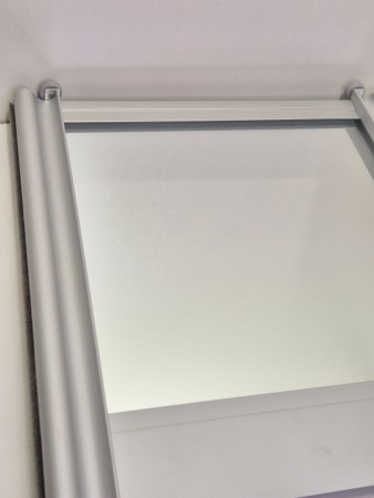 Klart speil med aluminium tykk profil 360-420cm 4 dører (pris pr dør)