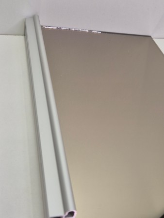 Bronse speil med aluminium smal profil 240-300cm 4 dører (pris pr dør)