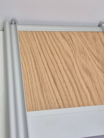 Eik med aluminium tykk profil 180-210cm (pris pr dør)