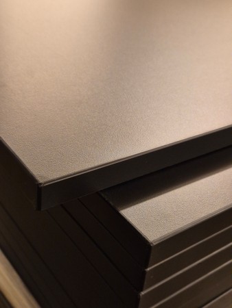 Sort sidevegg 2x70x278cm