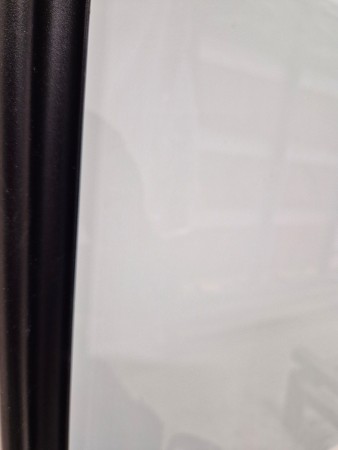 Grønt glass med sort tykk profil 0-125cm (pris pr dør)