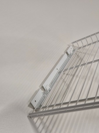 Hvit skoristfeste 40cm til vegg pr stk