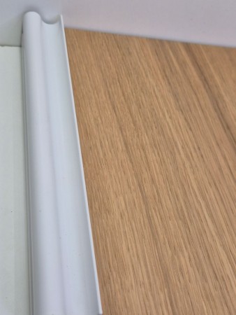 Eik med hvit tykk profil 125-150cm (pris pr dør)